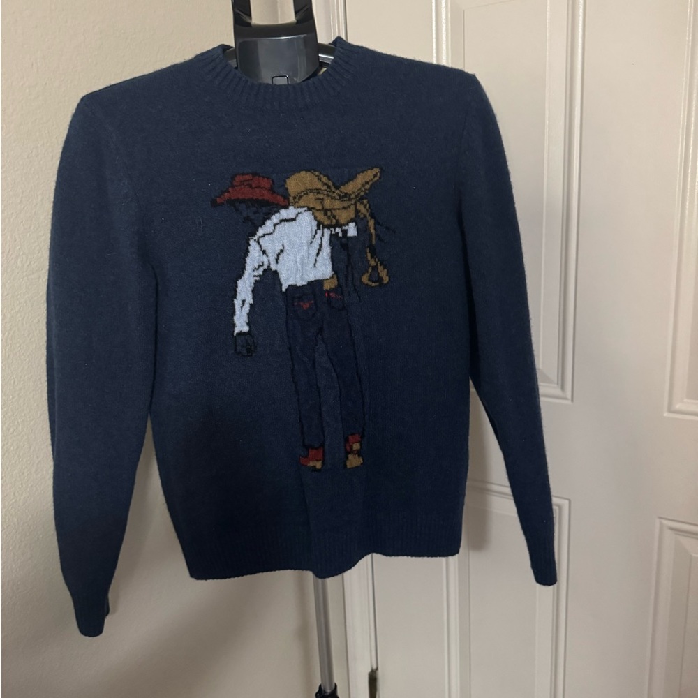 Levi's Dark Blue Sweater with Cowboy Graphic‎ - Picture 5 of 5